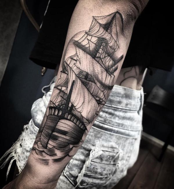 Csónakfotó tetoválás lánynak-83