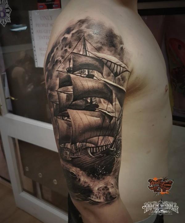 Båt tatovering-55