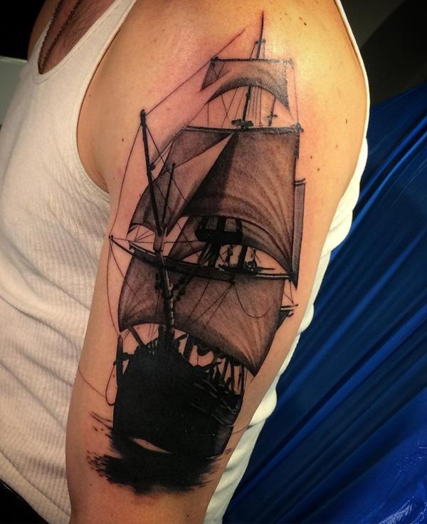 Csónak tetoválás-75