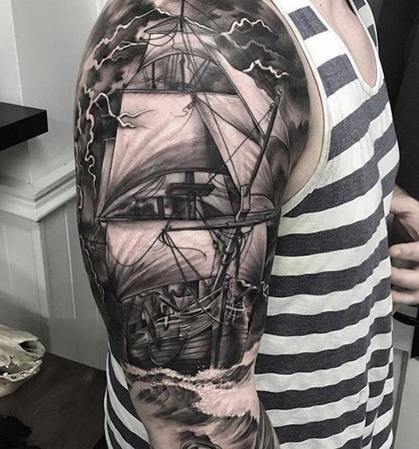 Csónak tetoválás-80