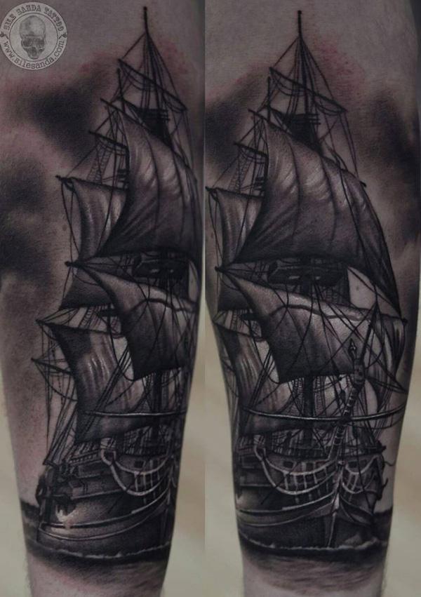 Csónak tetoválás-100