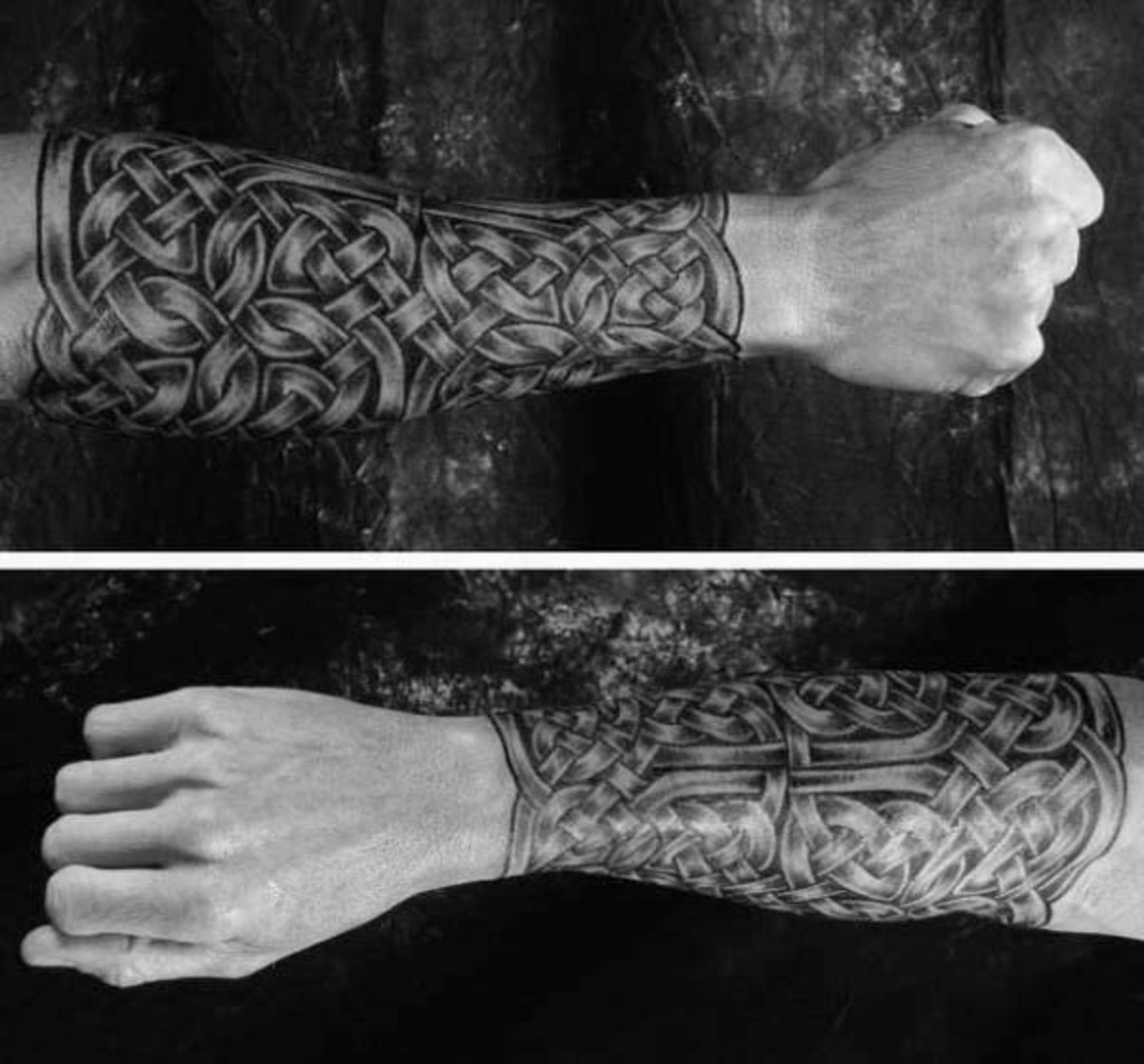 ír-csomó-férfi-alkar-ujjú-tetoválás