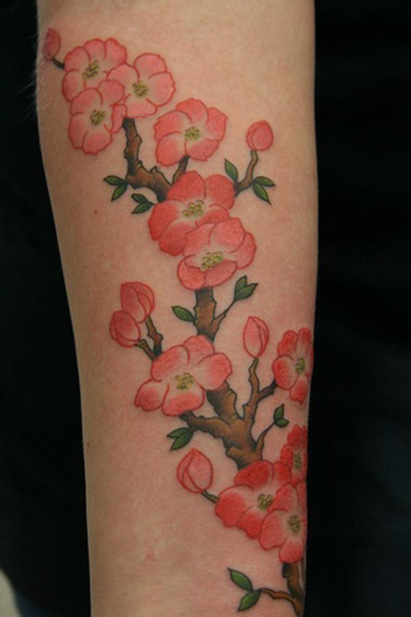Cseresznyevirág tetoválás