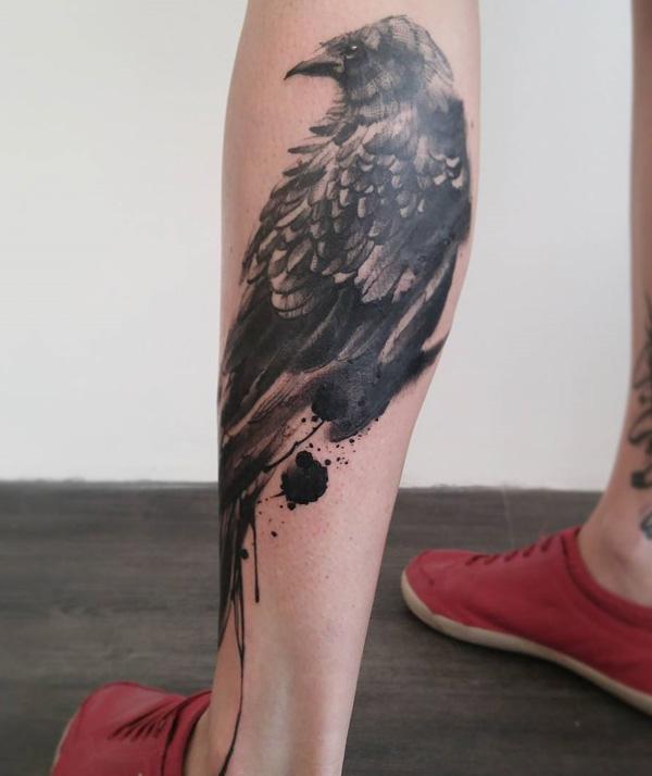 88-as madár-borjú-tetoválás