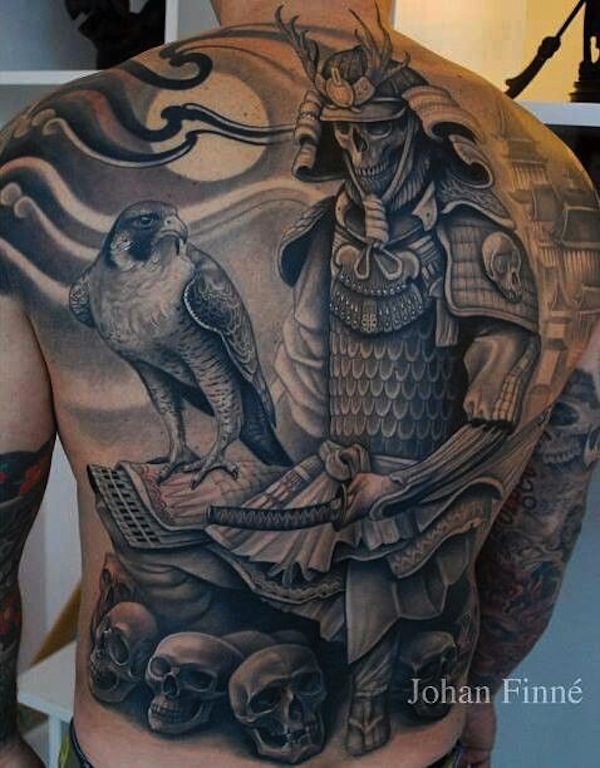 144 Egyedi szamuráj tetoválás