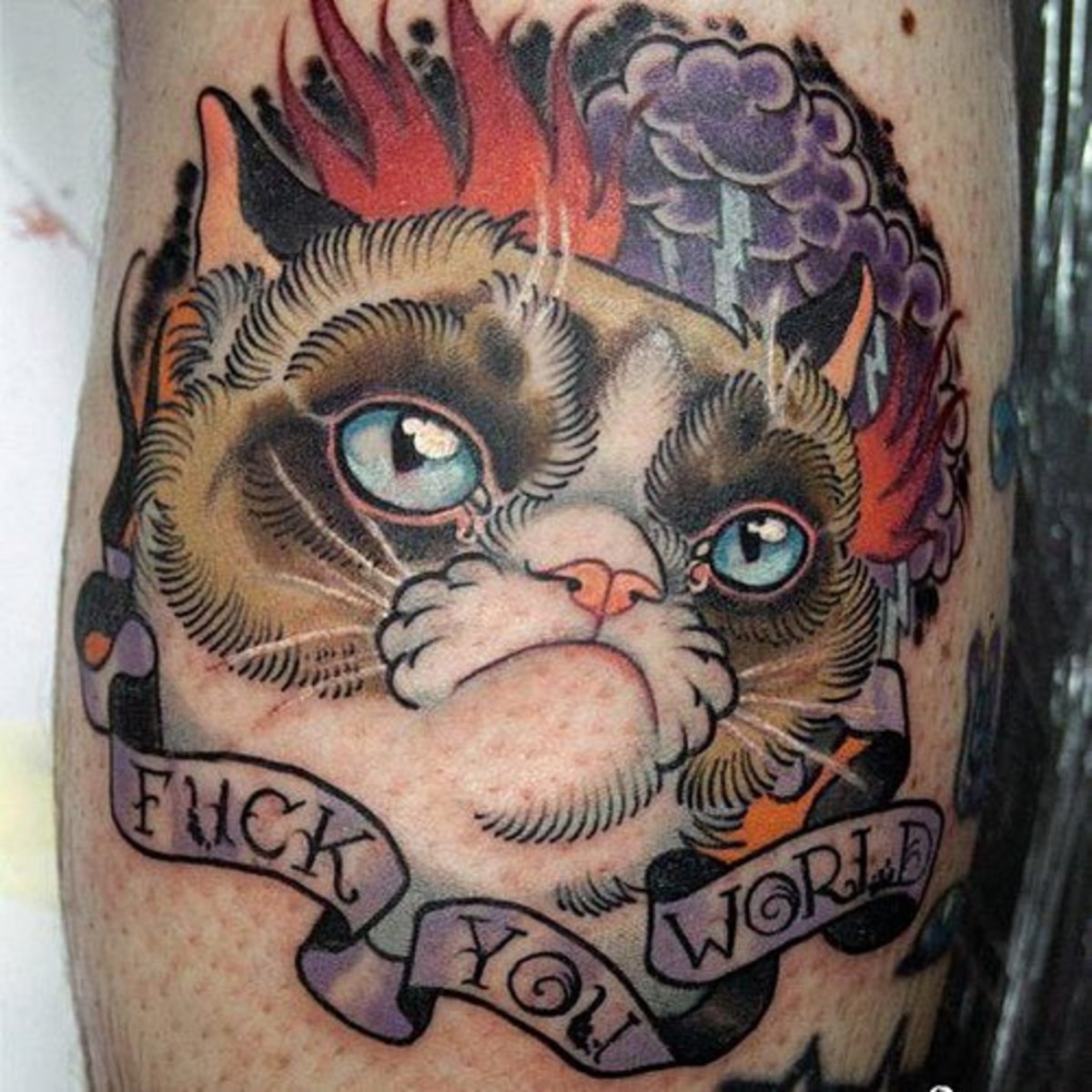 Fuck-You-World-Banner-Morcos-Cat-Tattoo