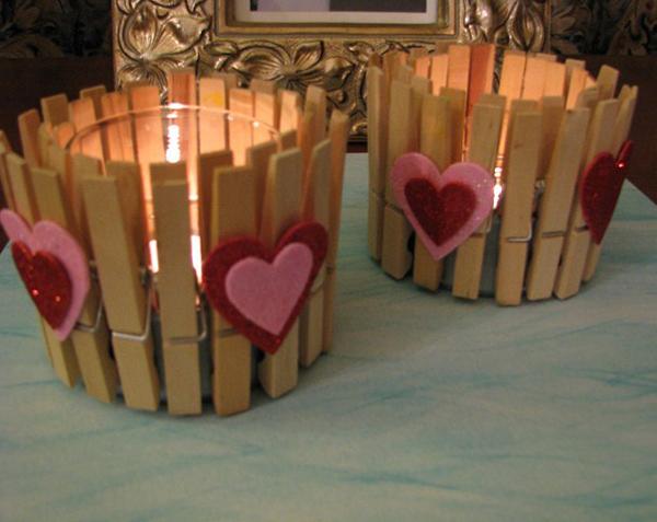 חג האהבה-יום-עיצוב-רעיונות-בית-מחזיקי נרות-סיכות-לבבות-לבבות