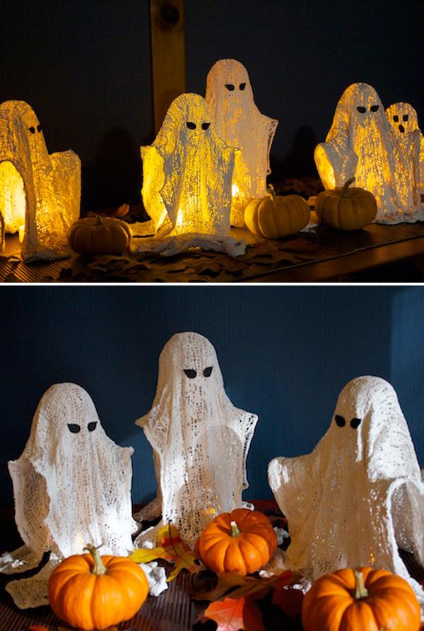 wispy ghosts diy halloween dekorasjon