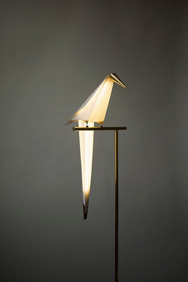 מנורת איזון ייחודית בצורת ציפור - אור ישיבה