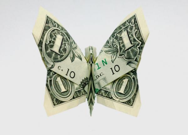 sommerfuglpenger origami