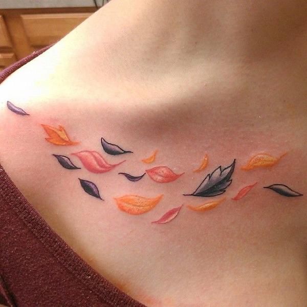 őszi kulcscsont tetoválás