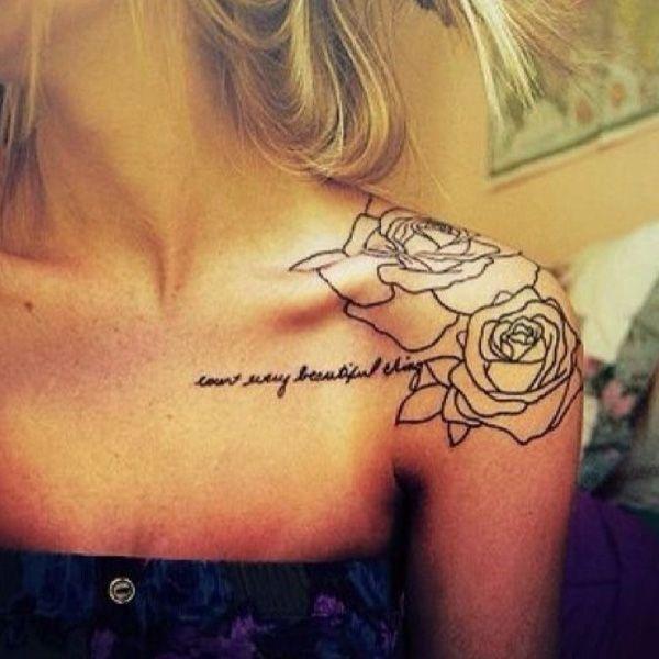 rózsa pünkösd idézi kulcscsont tetoválás
