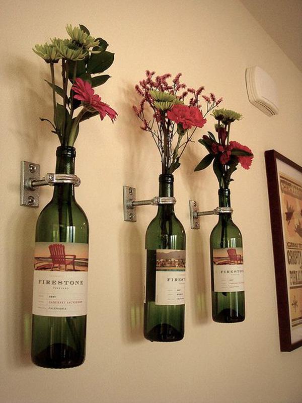 5 אגרטלים מבקבוק יין