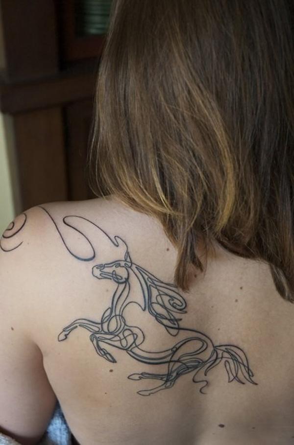 hest tatovering for jente