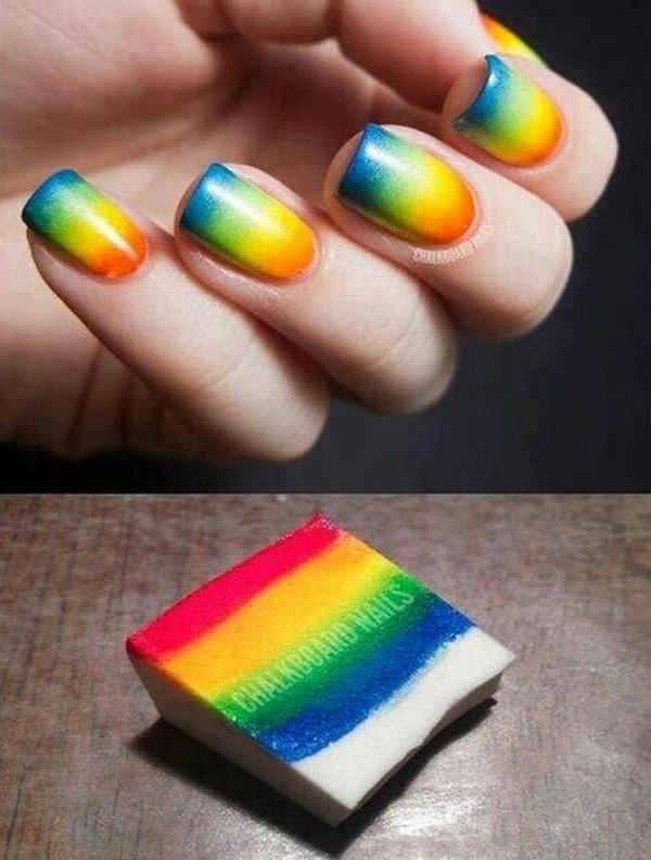Csodálatos Rainbow Nail Art Designs
