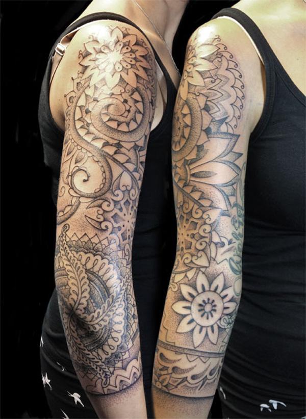 Mandala ujjú tetoválás-1