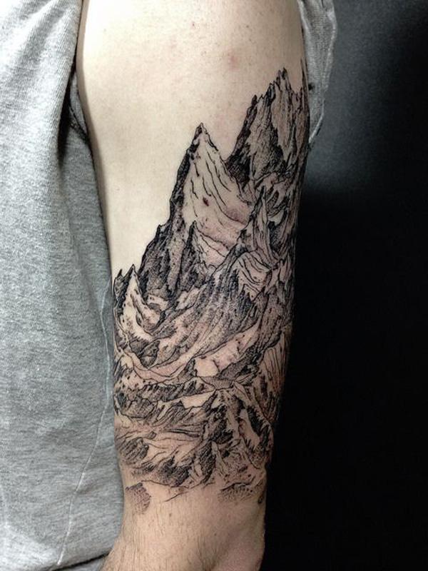 tatovering på fjellet