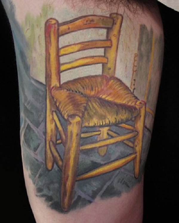 vincent van gogh tatoveringer Van Gogh's Chair Painting Tattoo