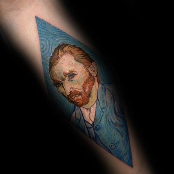 Vincent van Gogh -tatoveringer Vincent Van Goghs selvportrett