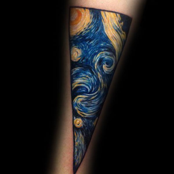vincent van gogh tetoválás Egy másik kreatív Starry Night Tattoo