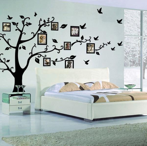עץ זיכרון קיר עץ מדבקת תפאורה מדבקה לקיר מדבקת קיר נשלפת לסלון
