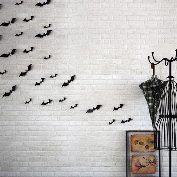 Bat på veggen halloween dekorasjoner diy