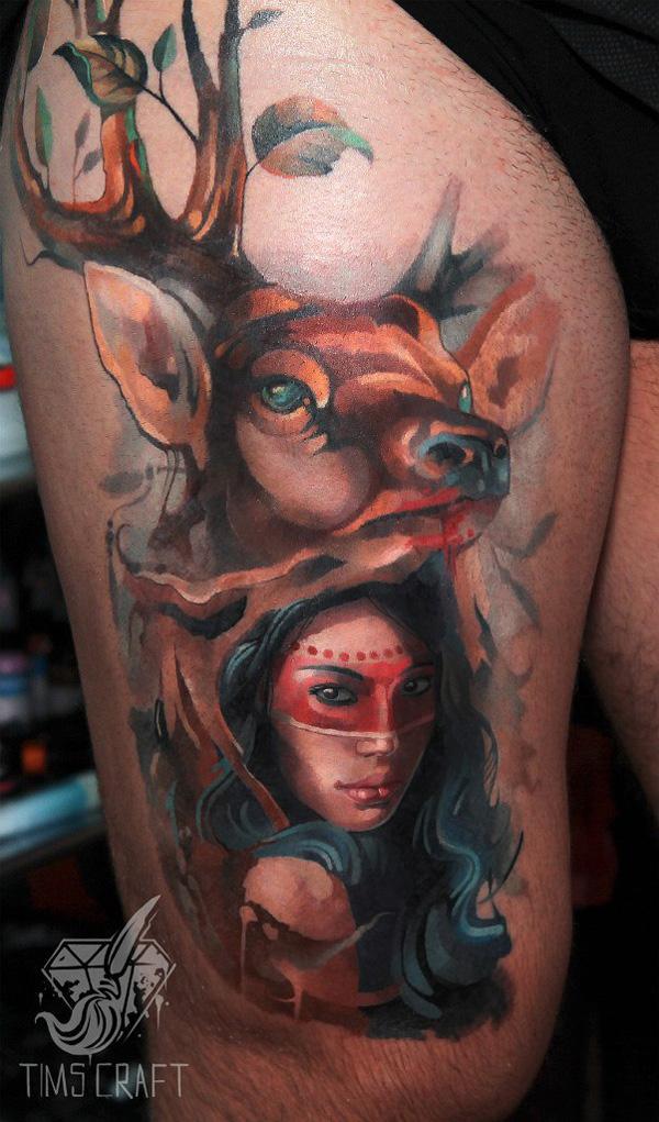 Wonder Woman és Deer Tattoo