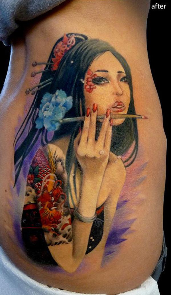 geisha maleri tatovering