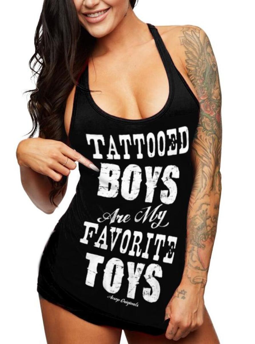 Tattooed Boys Are My Favorite Toys Tank av Aesop Originals