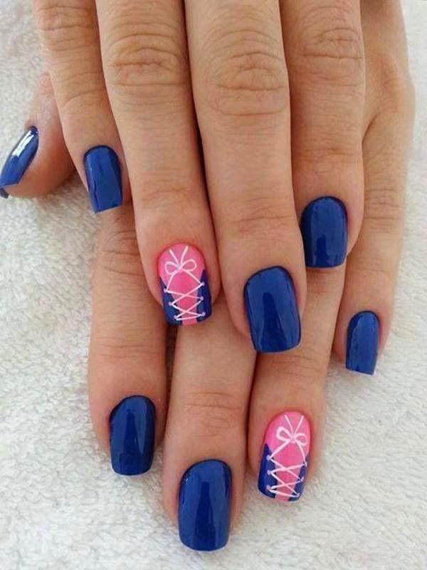 Blue nail art-4