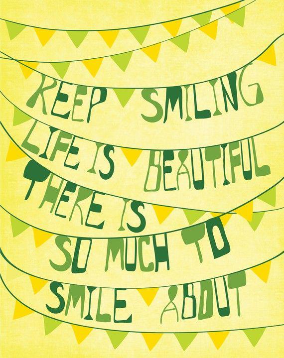 Fortsett å smile Livet er vakkert, det er så mye å smile om. Marilyn monroe