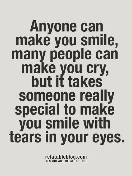Hvem som helst kan få deg til å smile mange mennesker kan få deg til å gråte