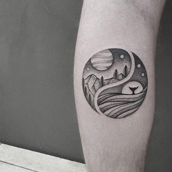 yin yang láb tetoválás-8