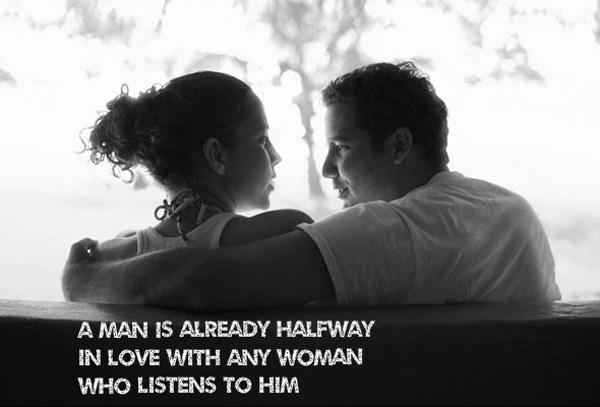 26 Egy férfi már félúton szerelmes minden nőbe, aki hallgat rá