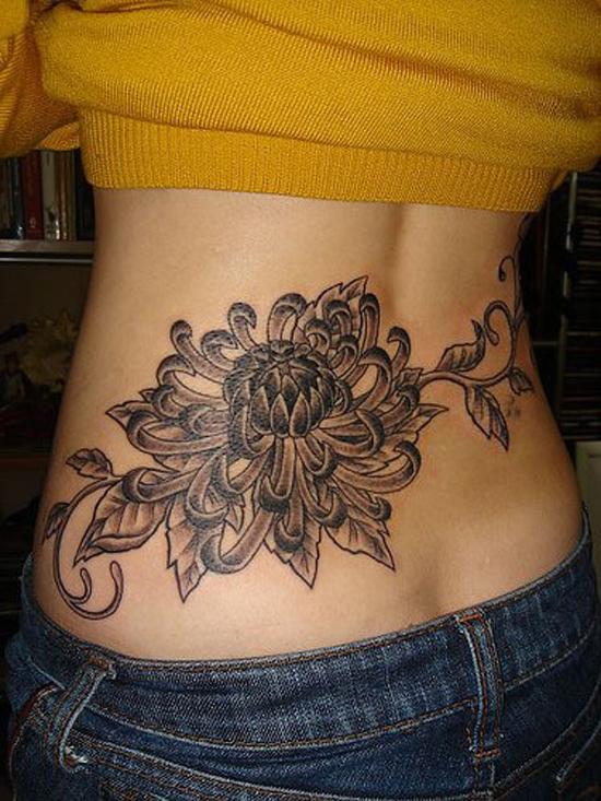 Chrysanthemum Flower Tattoo