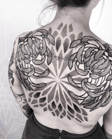 blomst tatovering 19