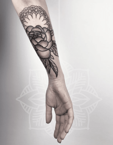 blomst tatovering 20