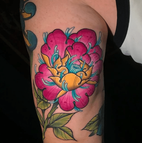 blomst tatovering 31
