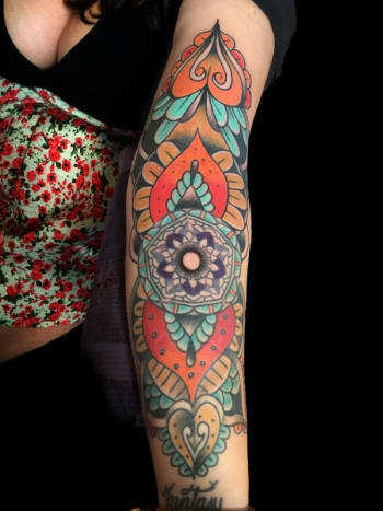 tintás mag, tetoválás ihlet, tetoválás művészet, tetoválás tervezés, nőies ujjú, ujjas tetoválás, tetoválóművész