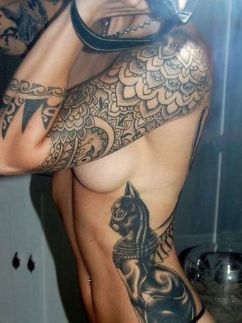 inked mag, tatoveringsinspirasjon, tatoveringskunst, tatoveringsdesign, tatovør, feminin erme, ermetatovering