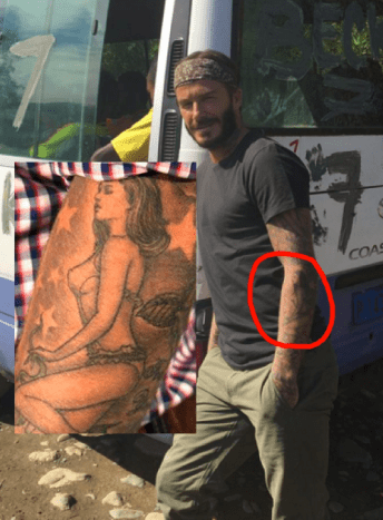 David Beckham karos tetoválás