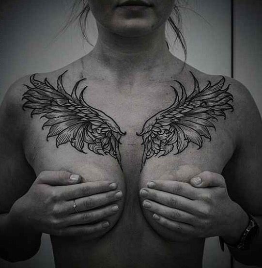Angyalszárny tetoválás - 125 Mennyei angyalszárny tetoválás!
