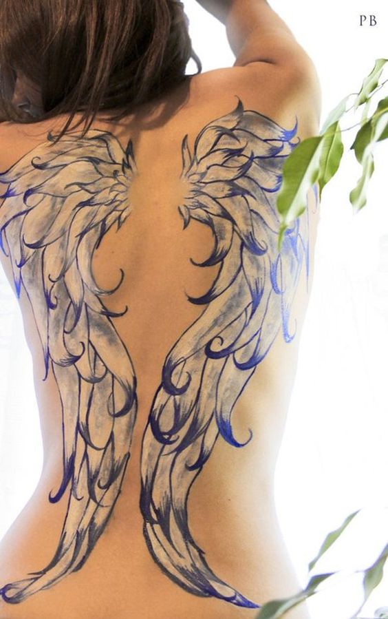 Angyalszárny tetoválás - 125 Mennyei angyalszárny tetoválás!