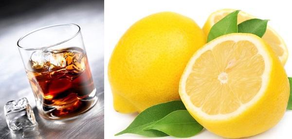 cocktail ingrediënten - cognac en citroen