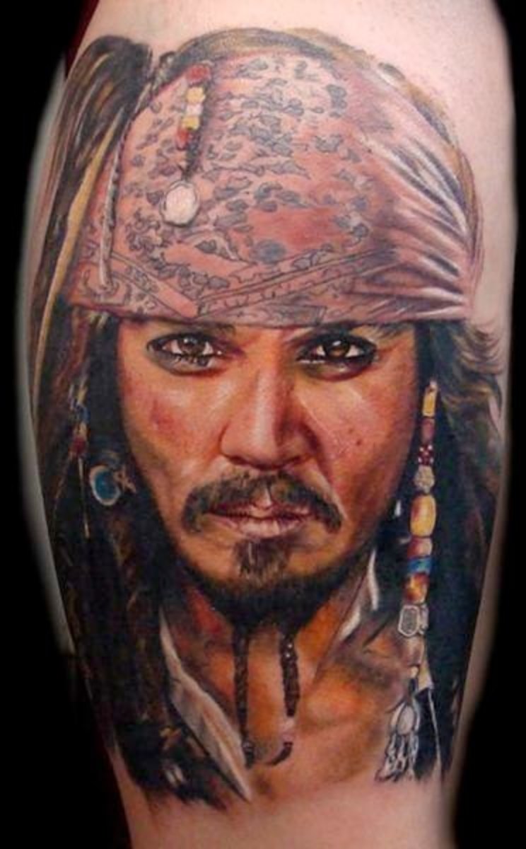 tetoválás-váll-reális-portré-johnny_depp