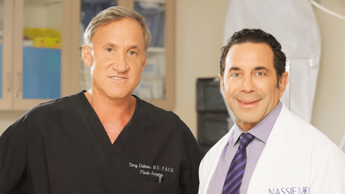 Dr. Dubrow és Nassif igazolt plasztikai sebészek, akik kijavítják az E! Hálózat Botched.