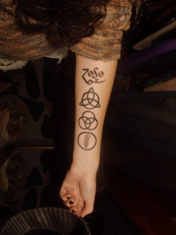 En hel masse kjærlighet gikk inn i denne tatoveringen. Svar: Led Zeppelin
