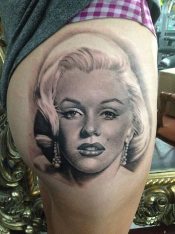 Marilyn Monroe Portrait Tattoo av Teneile Napoli