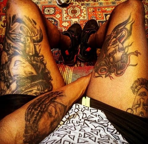 Marcus Underwood viste frem sin Tyra Banks fan -tatovering på sin Instagram -konto, og skrev: 