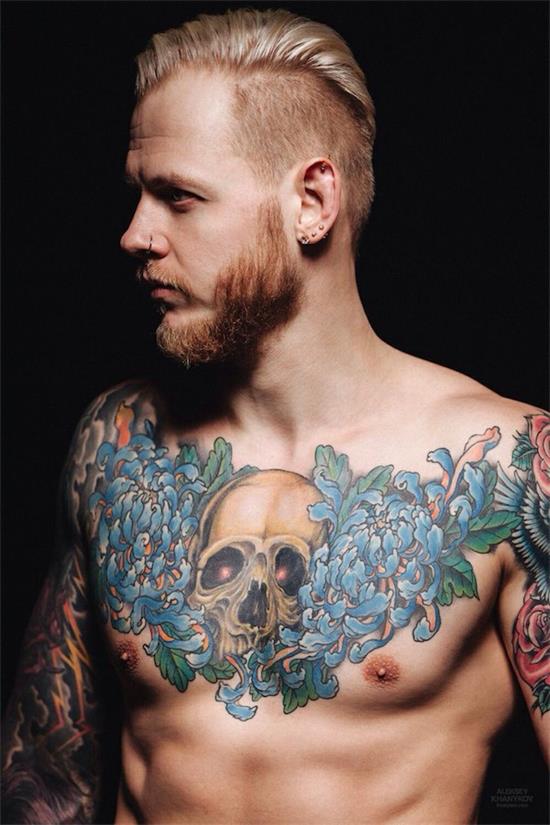 Mellkasi tetoválás férfiaknak - 70 legjobb mellkasi tetoválás. Rangsorolt!